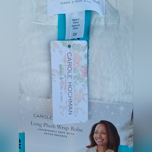 SOLD DO NOT BUY Plush Wrap Robe by Carole Hochman - NWT Size 2X - Picture 3 of 8